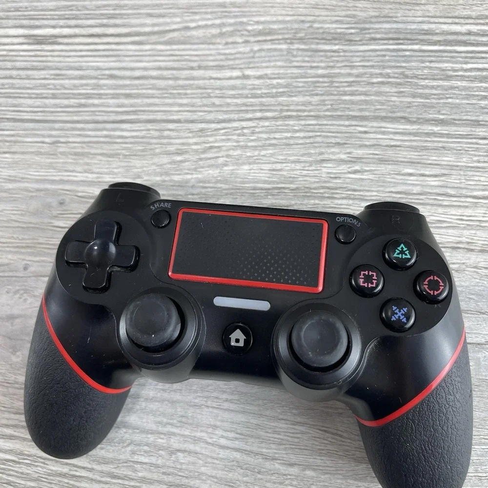 Wireless Game Controller for Sony PS4(Red)- Black Excellent Tested Working